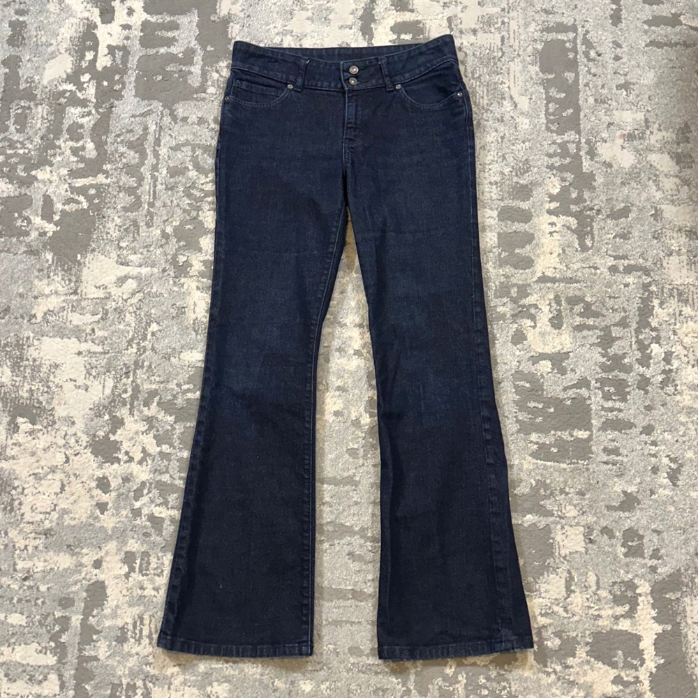 Patagonia Iron Clad Bootcut Jeans Womens 29 Dark Indigo Organic Cotton Mid Rise‎